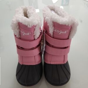 New With Tags Cat & Jack Pink and Black Kids' Boots